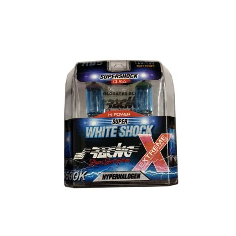 HB5 12V/65-55W 125/130" 4.500K SUPER WHITE SHOCK X Auto Moto Tyres 