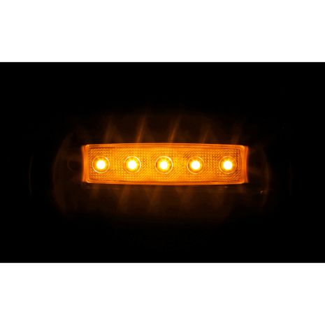 ΦΩΣ ΟΓΚΟΥ 12/24V 5xSMD LED ΠΟΡΤΟΚΑΛΙ 96x20mm ΜΕ ΕΓΚΡΙΣΗ ΤΥΠΟΥ R7/R10  LAMPA - 1 TEM. Auto Moto Tyres 