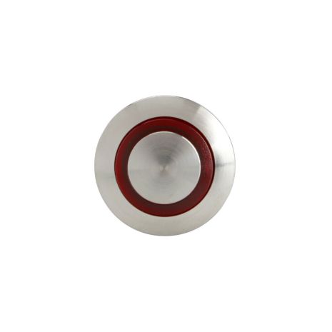 ΔΙΑΚΟΠΤΗΣ ΜΠΟΥΤΟΝ (BUTTON) 12/24V 5Amax 5PIN IP65 ON/OFF ME LED ΚΟΚΚΙΝΟ ΑΝΟΞΕΙΔΩΤΟ ΑΤΣΑΛΙ​ LAMPA - 1 TEM. Auto Moto Tyres 