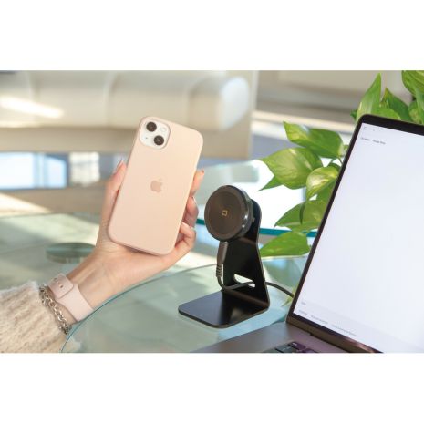 Επιτραπέζια Μαγνητική Βάση Στήριξης Κινητού Mag Wireless Stand της σειράς Optiline για Λείες, Επίπεδες Επιφάνειες με δυνατότητα ασύρματης φόρτισης Max Power 15W, 15 μαγνήτες και 2 αυτοκόλλητα, μεταλλικά δακτυλίδια Auto Moto Tyres 