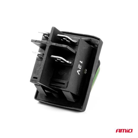 ΔΙΑΚΟΠΤΗΣ ON/OFF 4 ΕΠΑΦΩΝ 20A 12/24V ΠΡΑΣΙΝΟΣ ΦΩΤΙΣΜΟΣ ΟΡΘΟΓΩΝΙΟΣ ΑΜΙΟ - 1 ΤΕΜ. Auto Moto Tyres 
