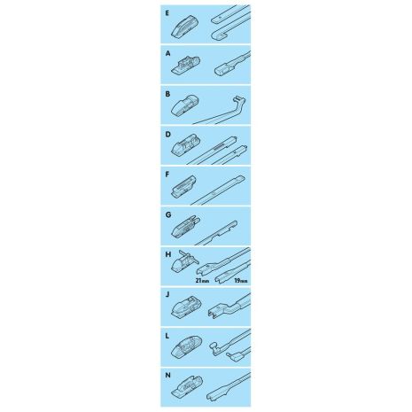 ΥΑΛΟΚΑΘΑΡΙΣΤΗΡΑΣ GRAN PREE SPEED MULTI-FIT ΜΕ 10 ΑΝΤΑΠΤΟΡΕΣ 65CM 26'' LAMPA - 1 TEM. Auto Moto Tyres 