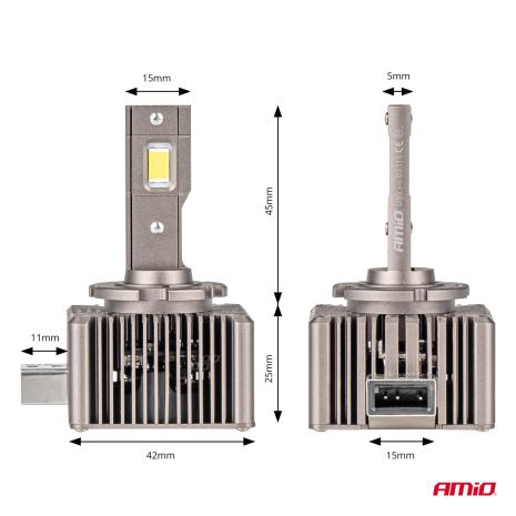 ΛΑΜΠΕΣ LED D8S 9>16V 70W 6.500K 8600lm (ΜΕ ΨΥΚΤΡΑ) XD SERIES ΑΜΙΟ - 2 ΤΕΜ. Auto Moto Tyres 