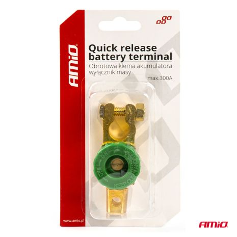 ΠΟΛΟΣ ΜΠΑΤΑΡΙΑΣ ΑΣΦΑΛΕΙΑΣ & ΔΙΑΚΟΠΗΣ ΡΕΥΜΑΤΟΣ 12/24V 300A ΜΟΝΟ ΓΙΑ ΤΟ ( - )ΠΛΗΝ AMIO - 1 Τεμ. Auto Moto Tyres 