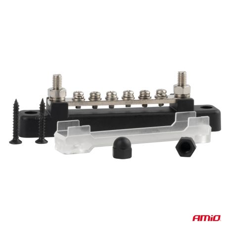 ΜΠΑΡΑ ΚΑΛΩΔΙΩΝ / ΤΕΡΜΑΤΙΚΟ 6 ΘΕΣΕΩΝ M6 max 48V  AMIO - 1 Τεμ. Auto Moto Tyres 