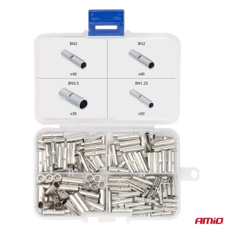 ΣΥΝΔΕΣΜΟΙ ΚΑΛΩΔΙΩΝ ΜΕΤΑΛΛΙΚΟΙ 3 ΜΕΓΕΘΗ (BN 1.25/BN 2/BN 5.5) AMIO - 160 τεμ. Auto Moto Tyres 