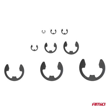 ΚΛΙΠΣ/ΑΣΦΑΛΕΙΕΣ ΕΞΩΤΕΡΙΚΕΣ E-CLIP ΜΕΤΑΛΛΙΚΑ ΣΕΤ ΔΙΑΦΟΡΑ ΜΕΓΕΘΗ AMIO - 300 τεμ. Auto Moto Tyres 