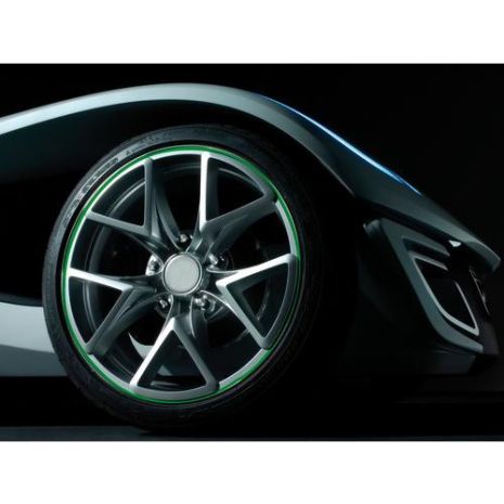 Διακοσμητικά Αυτοκόλλητα Ζάντας Πλαστικά - Πορτοκαλί  14-15-16 INCH Auto Moto Tyres 