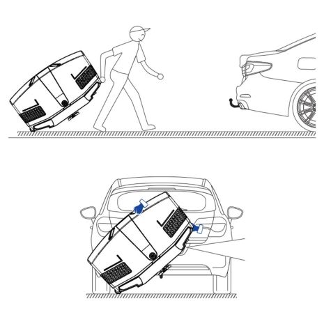 ΜΠΑΓΚΑΖΙΕΡΑ ΚΟΤΣΑΔΟΡΟΥ 400 LT TOWBOX V3 CAMPER GREEN (ΠΡΑΣΙΝΟ) ΜΕ LED ΦΑΝΑΡΙΑ Auto Moto Tyres 