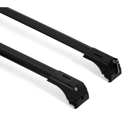 ΜΠΑΡΕΣ ΟΡΟΦΗΣ ΓΙΑ ΧΑΜΗΛΕΣ ΓΙΑ RAISED RAILS 135CM ΜΑΥΡΕΣ ΑΛΟΥΜΙΝΙΟΥ ΜΕ ΚΛΕΙΔΙ 2ΤΕΜ Auto Moto Tyres 