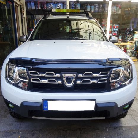 ΑΝΕΜΟΘΡΑΥΣΤΗΣ ΚΑΠΩ ΑΥΤΟΚΙΝΗΤΟΥ ΓΙΑ DACIA DUSTER 2010-2018 ΑΠΟ ΕΥΚΑΜΠΤΟ ΦΙΜΕ ΠΛΑΣΤΙΚΟ HEKO - 1 ΤΕΜ. Auto Moto Tyres 