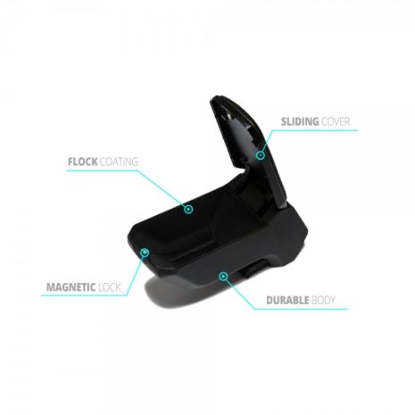 ΤΕΜΠΕΛΗΣ ΜΑΥΡΟΣ ΜΕ ΜΕΤΑΛΛΙΚΗ ΒΑΣΗ ΓΙΑ PEUGEOT 206 1998-2012 (6903-K14+KLC-UNV-SY) S-Dizayn - 2 Τεμ. Auto Moto Tyres 