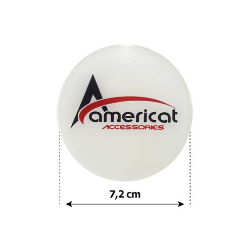 AMERICAT ΜΟΝΟΓΡΑΜΜΑ ΑΥΤΟΚΟΛΛΗΤΑ ΖΑΝΤΩΝ 7,2 cm ΛΕΥΚΟ/ΚΟΚΚΙΝΟ/ΜΑΥΡΟ ΣΜΑΛΤΟΥ - 4 ΤΕΜ. Auto Moto Tyres 