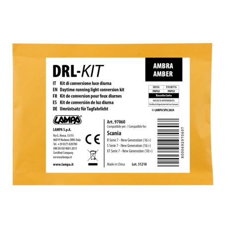 ΚΙΤ ΜΕΤΑΤΡΟΠΗΣ ΦΩΤΩΝ ΗΜΕΡΑΣ ΣΕ ΠΟΡΤΟΚΑΛΙ DRL-KIT HOLLAND STYLE ΓΙΑ SCANIA R/S SERIE 7 11/2016+ LAMPA - 1 Κιτ Auto Moto Tyres 