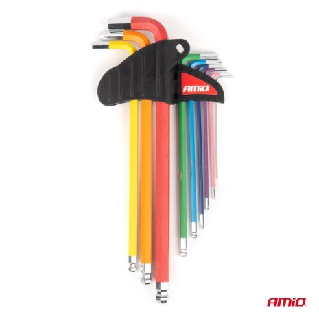 ΚΛΕΙΔΙΑ ΑΛΛΕΝ (ALLEN) ΕΞΑΓΩΝΑ ΑΤΣΑΛΙ S2 ΔΙΑΦΟΡΑ ΜΕΓΕΘΗ ΔΙΑΦΟΡΑ ΧΡΩΜΑΤΑ XL ΑΜΙΟ - 9 ΤΕΜ. Auto Moto Tyres 