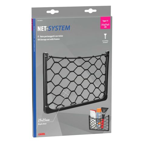 ΘΗΚΗ ΜΕ ΕΛΑΣΤΙΚΟ ΔΙΧΤΥ 31x21x1cm NET-SYSTEM 11 ΜΕ ΠΛΑΙΣΙΟ ΠΕΡΙΧΕΙ ΚΙΤ ΤΟΠΟΘΕΤΗΣΗΣ LAMPA - 1 ΤΕΜ. Auto Moto Tyres 