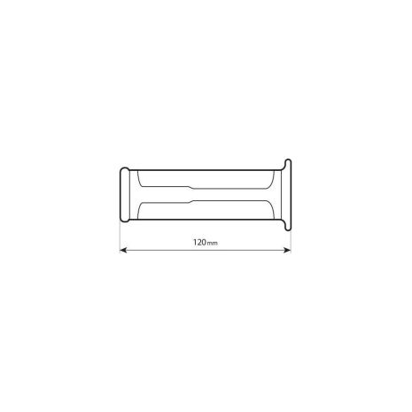 ΧΕΡΟΥΛΙΑ MOTO STYLE GRIP ΜΑΥΡΟ ΧΡΩΜΑ 22mm+25mm 12cm LAMPA - 2 τεμ. Auto Moto Tyres 