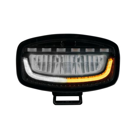 ΠΡΟΒΟΛΕΑΣ ΜΕ ΠΟΡΤΟΚΑΛΙ LED ΦΛΑΣ GLARE OVAL-PRO DEMON LINE 10>30V 51 LED 60W 3500lm 247x175x93mm LAMPA - 1 ΤΕΜ. Auto Moto Tyres 