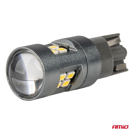 ΛΑΜΠΑΚΙΑ T10 W5W 12V/24V LED CAN-BUS 16xSMD 2016 ΛΕΥΚΟ ΦΩΣ 5.500K (ΣΕ ΧΡΩΜΑ ΧΡΩΜΙΟΥ) AMIO -  2 ΤΕΜ. Auto Moto Tyres 