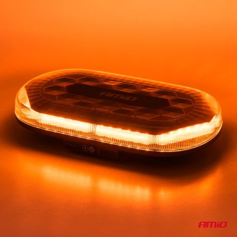 ΦΑΡΟΣ/ΣΤΡΟΜΠΟ ΜΠΑΡΑ R65 R10 12/24V 26W LED ΠΟΡΤΟΚΑΛΙ 10 ΧΡΗΣΕΩΝ ΜΕ ΜΑΓΝΗΤΙΚΗ ΒΑΣΗ 326x186x63mm ΑΜΙΟ - 1 ΤΕΜ. Auto Moto Tyres 