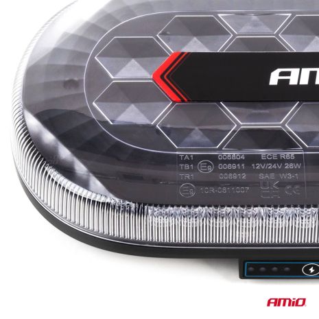 ΦΑΡΟΣ/ΣΤΡΟΜΠΟ ΜΠΑΡΑ R65 R10 12/24V 26W LED ΠΟΡΤΟΚΑΛΙ 10 ΧΡΗΣΕΩΝ ΜΕ ΜΑΓΝΗΤΙΚΗ ΒΑΣΗ 326x186x63mm ΑΜΙΟ - 1 ΤΕΜ. Auto Moto Tyres 