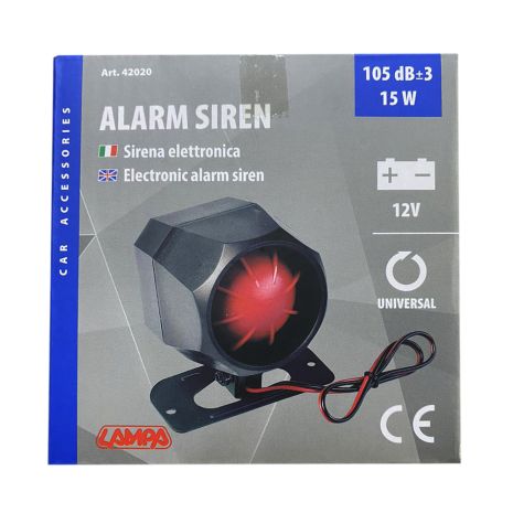 ΣΕΙΡΗΝΑ ΣΥΝΑΓΕΡΜΟΥ 6 ΤΟΝΩΝ 12V/1,2A/105dB LAMPA - 1 TEM. Auto Moto Tyres 