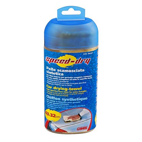 ΠΑΝΙ ΑΠΟΡΡΟΦΗΤΙΚΟ ΓΙΑ ΣΤΕΓΝΩΜΑ/ ΚΑΘΑΡΙΣΜΑ PVA ΥΛΙΚΟ (ΥΦΗ CHAMOIS) SPEED-DRY 43 x 32 cm ΣΕ ΚΟΥΤΙ Auto Moto Tyres 