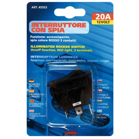 ΔΙΑΚΟΠΤΗΣ ΜΕ ΠΑΝΕΛ 38x22cm 20Α 12V/24V Auto Moto Tyres 