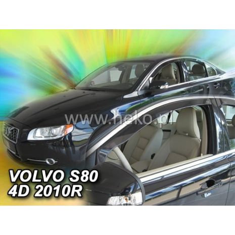 ΑΝΕΜΟΘΡΑΥΣΤΕΣ ΓΙΑ VOLVO S80 4D 2006+/ VOLVO V70 /XC 5D 2007-2016 ΖΕΥΓΑΡΙ ΑΠΟ ΕΥΚΑΜΠΤΟ ΦΙΜΕ ΠΛΑΣΤΙΚΟ HEKO - 2 ΤΕΜ. Auto Moto Tyres 
