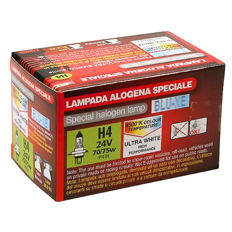 ΛΑΜΠΑ H4 24V/70-75W Blue-Xenon (P43t) 4500K Auto Moto Tyres 