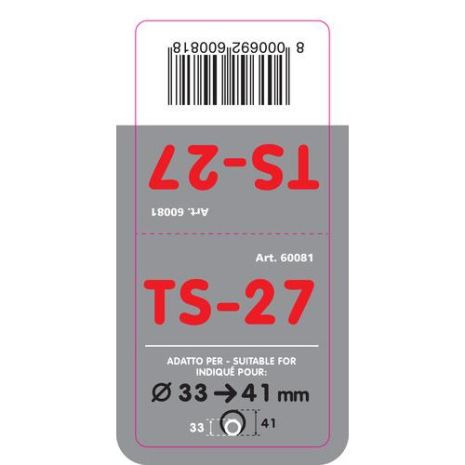 ΑΚΡΟ ΕΞΑΤΜΙΣΗΣ TS-27 Φ 33-41mm - ΟΒΑΛ Auto Moto Tyres 