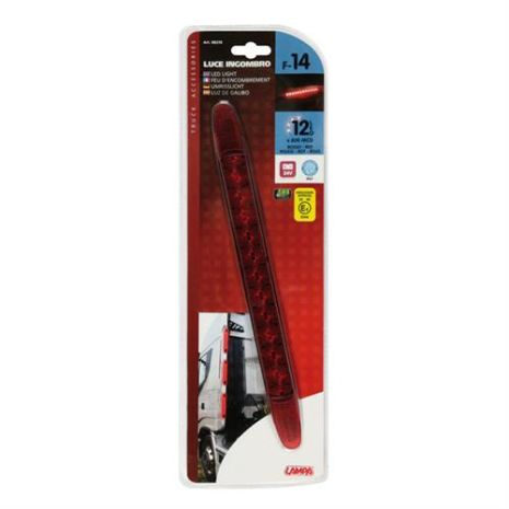 Φως Θέσεως 24V 12LED 28cm Κόκκινο Αδιάβροχο Auto Moto Tyres 