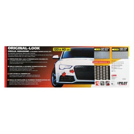 Σίτα Πλαστική - Μαύρη Μεγάλη Κυψελωτή LARGE 15x35mm 120x40cm Auto Moto Tyres 