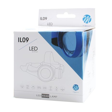 ΦΑΚΟΣ ΚΕΦΑΛΗΣ ΕΡΓΑΣΙΑΣ 800lm 1 CREE LED 3 ΛΕΙΤΟΥΡΓΙΩΝ ΜΕ ΛΕΥΚΟ ΦΩΤΙΣΜΟ (60x65x75mm)  M-TECH Auto Moto Tyres 