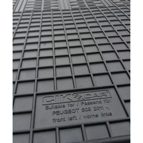 ΜΑΡΚΕ ΠΑΤΑΚΙΑ ΣΕ ΣΚΑΦΗ ΛΑΣΤΙΧΟ ΓΙΑ PEUGEOT 508 2011-2018 ΣΕ ΜΑΥΡΟ ΧΡΩΜΑ ΜΕ ΚΟΥΜΠΩΜΑΤΑ CIK - 4 ΤΕΜ. Auto Moto Tyres 