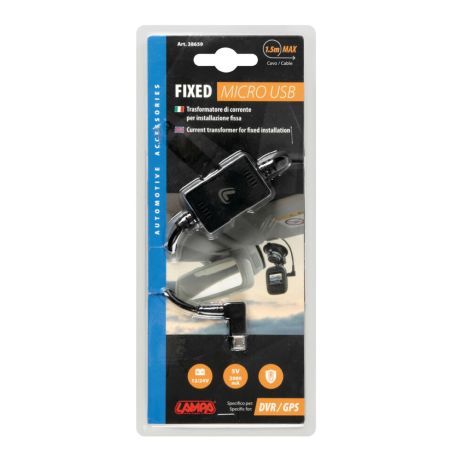 ΜΕΤΑΣΧΗΜΑΤΙΣΤΗΣ ΡΕΥΜΑΤΟΣ ΣΤΑΘΕΡΗΣ ΤΑΣΗΣ 12/24V FIXED ΓΙΑ ΚΑΤΑΓΡΑΦΕΙΣ ΚΑΙ GPS MICRO USB 90ΜΟΙΡΕΣ 100cm Auto Moto Tyres 