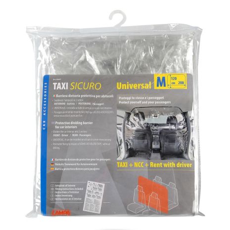 ΔΙΑΧΩΡΙΣΤΙΚΟ ΠΡΟΣΤΑΤΕΥΤΙΚΟ ΝΑΥΛΟΝ ΟΔΗΓΟΥ ΑΠΟ ΤΟΥΣ ΕΠΙΒΑΤΕΣ TAXI SICURO 240x140 cm Auto Moto Tyres 