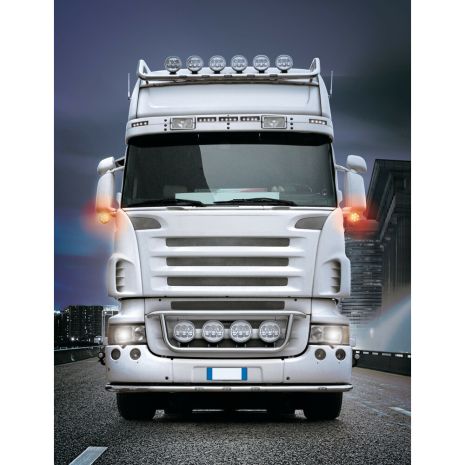 ΦΩΣ ΘΕΣΕΩΣ / ΒΟΗΘΗΤΙΚΟ ΦΩΣ ΦΟΡΤΗΓΟΥ 24V 14LED ΚΟΚΚΙΝΟ/ΠΟΡΤΟΚΑΛΙ 2ΧΡΗΣΕΩΝ LOKI-LED 105x115mm 1ΤΕΜ. Auto Moto Tyres 