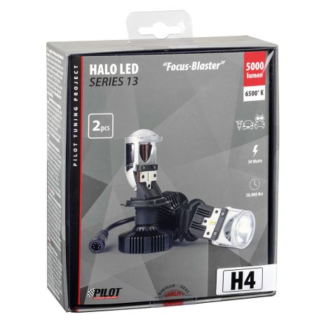 H4 9>32V 6.500K 5.000lm 34W P43t FOCUS-BLASTER HALO LED SERIES 13 G-XP SPECIAL CHIPS LED KIT 2ΤΕΜ. Auto Moto Tyres 