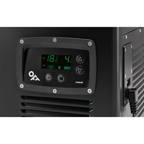 ΨΥΓΕΙΟ TB65DD STEEL BLACK ΜΕΤΑΛΛΙΚΟ ΜΕ 2 ΘΑΛΑΜΟΥΣ 60L (36L+24L) 12/24V 85W 499x810x492mm  INDEL B - 1 TEM. Auto Moto Tyres 