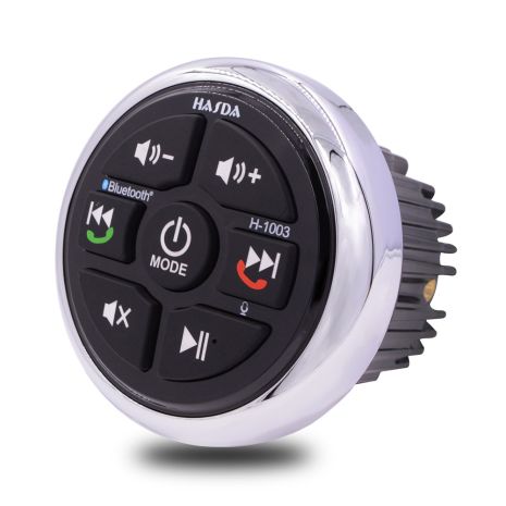 HASDA H-1003 ΑΔΙΑΒΡΟΧΟ ΣΤΡΟΓΓΥΛΟ ΜΑΥΡΟ BLUETOOTH CONTROLLER - A2DP Auto Moto Tyres 