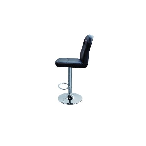 ΚΑΡΕΚΛΑ ΠΑΓΚΟΥ BLACK OFFICE STOOL ΜΑΥΡΗ ΟΙΚΟΛΟΓΙΚΟ ΔΕΡΜΑ 360ΜΟΙΡΩΝ & ΡΥΘΜΙΖΟΜΕΝΟ ΥΨΟΣ 98-118cm SIMONI RACING - 1 TEM. Auto Moto Tyres 