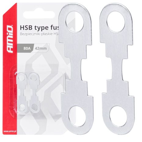 ΑΣΦΑΛΕΙΕΣ FLAT 42mm 80A AMIO - 2 Τεμ. Auto Moto Tyres 