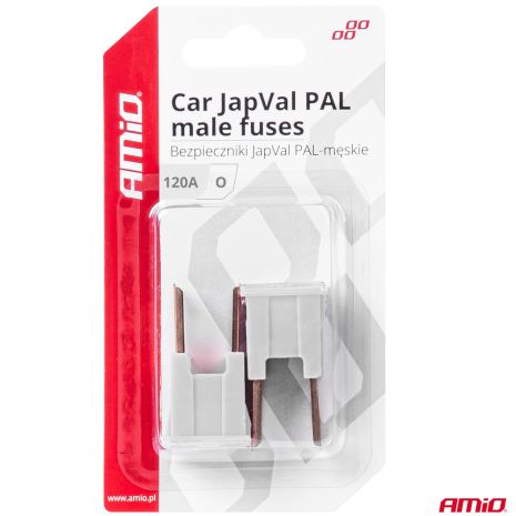 ΑΣΦΑΛΕΙΕΣ JapVal PAL O ΑΡΣΕΝΙΚΕΣ 120A ΣΕ ΓΚΡΙ ΧΡΩΜΑ AMIO - 2 Τεμ. Auto Moto Tyres 