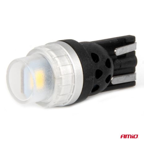 ΛΑΜΠΑΚΙΑ T10 W5W 12/24V 2x3020 SMD LED ΛΕΥΚΟ PURE LIGHT SERIES AMIO - 2 Τεμ. Auto Moto Tyres 