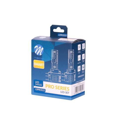 ΛΑΜΠΑ LED H15 12V IP65 6.000K 4.600lm LED SET PRO SMART SERIES M-TECH - 2 ΤΕΜ. Auto Moto Tyres 
