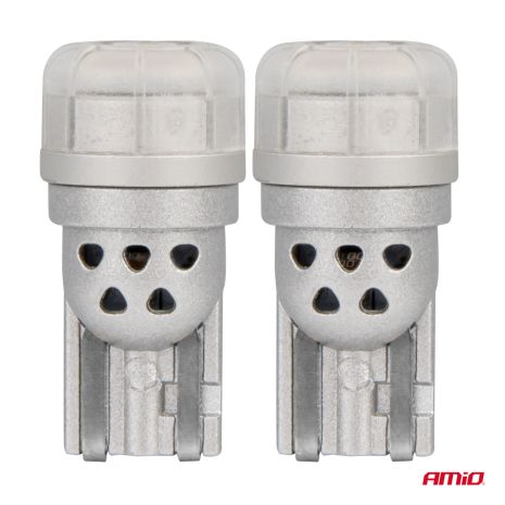 ΛΑΜΠΑΚΙΑ LED T10 W5W 12/24V 3x3020 SMD LED ΛΕΥΚΟ PURE LIGHT SERIES ΑΜΙΟ - 2 ΤΕΜ. Auto Moto Tyres 