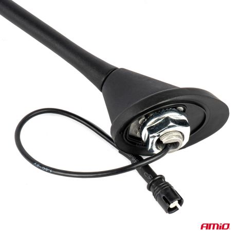 ΚΕΡΑΙΑ ΟΡΟΦΗΣ ANT11 45.4 cm ΜΕ ΚΑΛΩΔΙΟ 20cm ΚΑΙ ΦΙΣΑ RAKU-2 UNIVERSAL ΜΑΥΡΗ ΑΜΙΟ - 1 ΤΕΜ. Auto Moto Tyres 