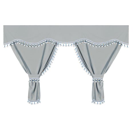 ΚΟΥΡΤΙΝΕΣ ΝΤΑΛΙΚΑΣ LUXURY PRO CABIN ΑΣΗΜΙ / ΜΠΛΕ ΣΕΤ LAMPA - 8 ΤΕΜ. Auto Moto Tyres 