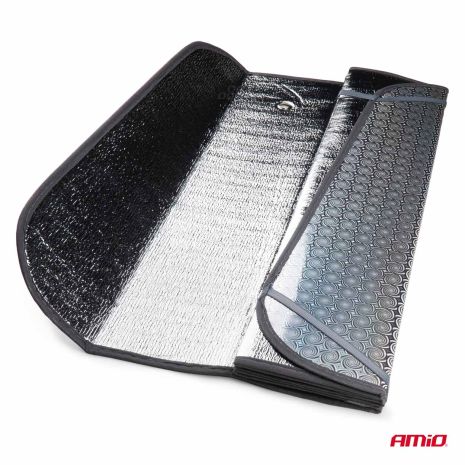 ΗΛΙΟΠΡΟΣΤΑΣΙΑ ΕΣΩΤΕΡΙΚΗ ΑΣΗΜΙ ΜΕ ΒΕΝΤΟΥΖΕΣ 150x80cm ΑΜΙΟ - 1 ΤΕΜ. Auto Moto Tyres 